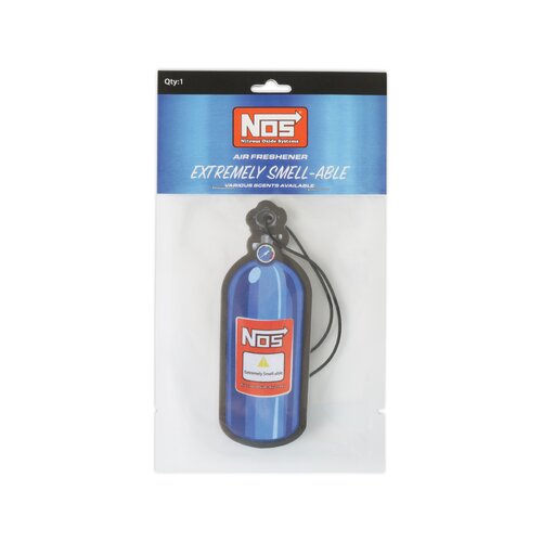 NOS Paper Air Freshener, Vanilla, Paper air freshener w/ black elastic string, Vanilla scented