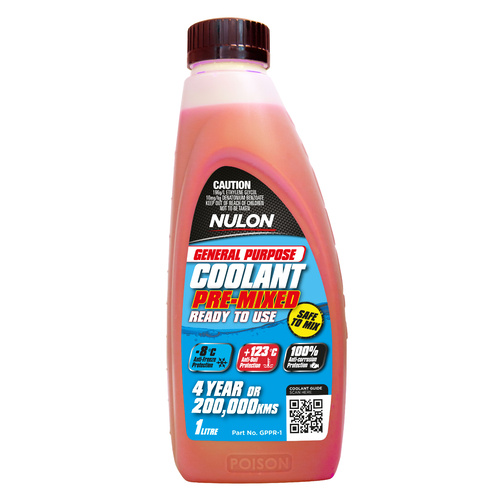 NULON General Purpose Coolant Premix Red 1L, Each