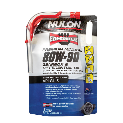 NULON Ezy Squeeze 80W90 Gearbox & Diff Oil, Each