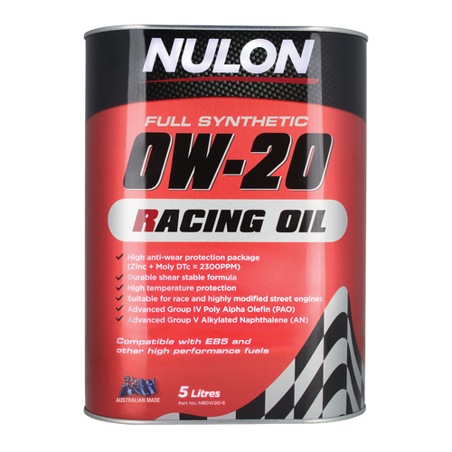 NULON Full Synthetic 0W-20 Racing Oil, Each
