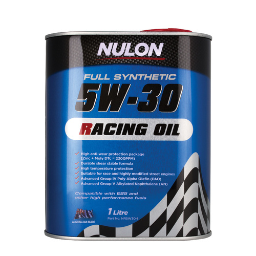 NULON Full Synthetic 5W-30 Racing Oil, Each