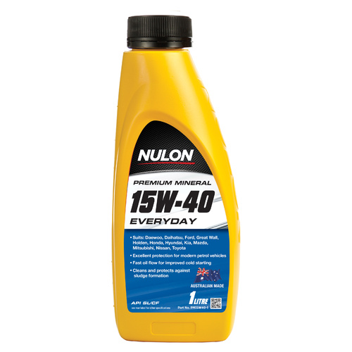 NULON Premium Mineral 15W40 Engine Oil, Each