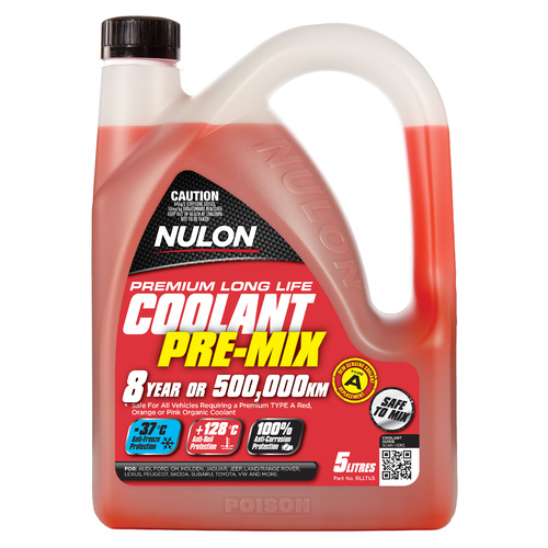 NULON Red Long Life Coolant Top-Up5L, Each