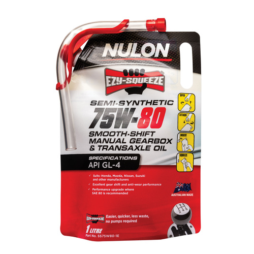 NULON Ezy-Squeeze 75W80 SS Man Gb &Trans Oil, Each