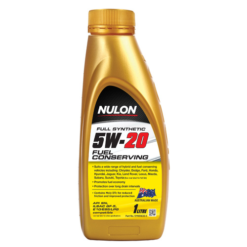 NULON Full Synthetic High Strength 5W20 Engine Oil 1L, Each