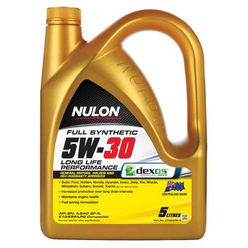 NULON Full Synthetic Long Life Engine Oil 5L, Each