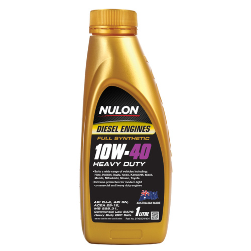 NULON Full Synthetic Diesel 10W40 Engine Oil, Each