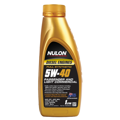 NULON Full Synthetic 5W40 Engine Oil, Each