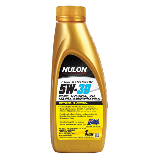 NULON Full Synthetic Fuel Efficient 5W30 Engine Oil, Each