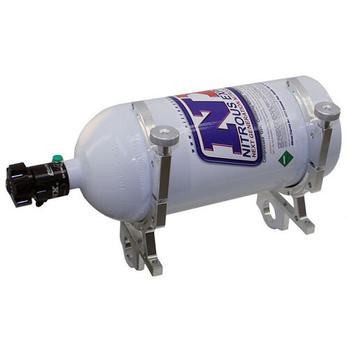 Nitrous Express Nitrous Bottle Brackets, Billet Aluminum, Roll Bar Mount, Natural, 10/12/15 lb. Bottles, Each