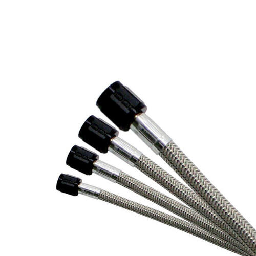Nitrous Express Hydraulic Hose Stainless Braided SHO Hose Black - 18FT