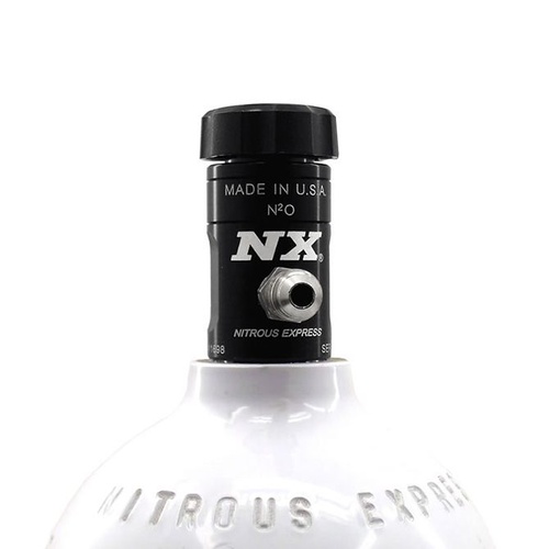 Nitrous Express Nitrous Bottle Valve; 5/8 Thread; For Motorcycles, Black