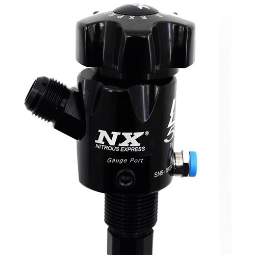 Nitrous Express Nitrous Bottle Valve, Lighting, 45 Degree Outlet, Fits 15 lb bottle, Each