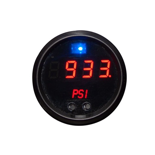 Nitrous Express Gauge, Nitrous Pressure, 0-1,500 psi, 2 1/16 in, Digital, Electrical, Black Face, Each
