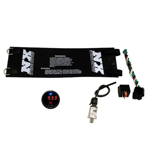 Nitrous Express Gauge, Nitrous Pressure, 0-1,500 psi, 2 1/16 in, Digital, Electrical, Black Face, Each