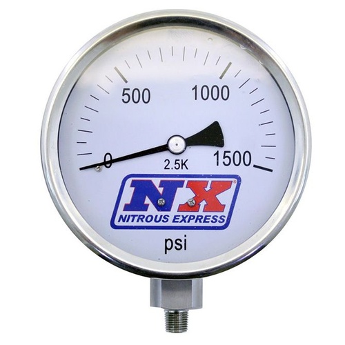 Nitrous Express Nitrous Pressure Gauge 4 Inch-High Accuracy