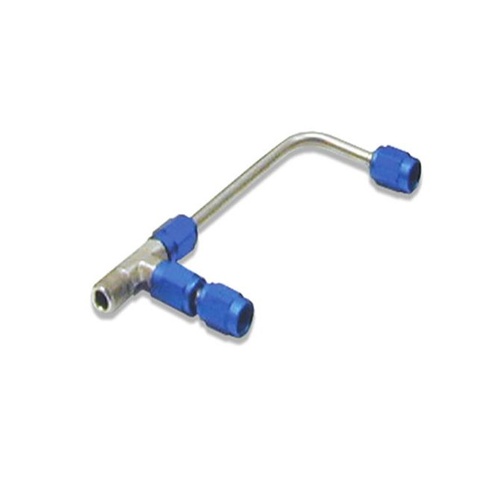 Nitrous Express Nitrous Plate; SS Solenoid To Plate Connector; Holley; Twin Stage 6; ProPower; 4500, Black, New Style
