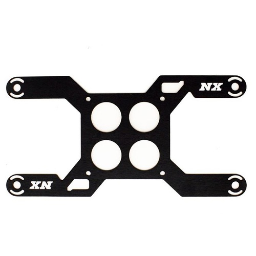 Nitrous Express Solenoid Bracket, Carb Plate For Dominator (4 Solenoid)
