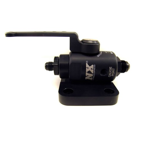 Nitrous Express Remote Shutoff Nitrous Valve, 4AN Male Inlet And Outlet