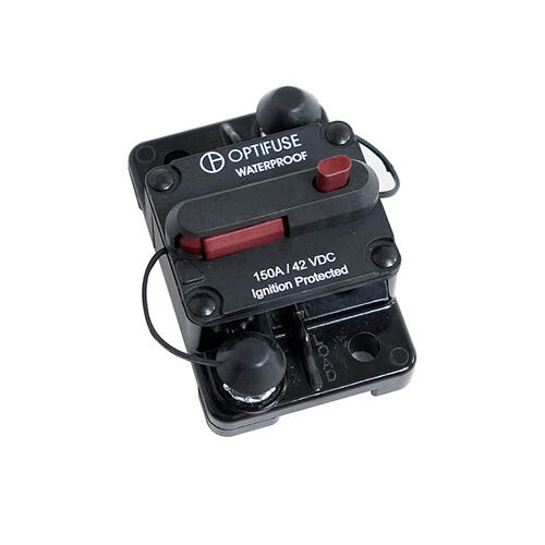 Nitrous Express Circuit Breaker, Surface Mount, Manual Reset, 150A, 42 VDC