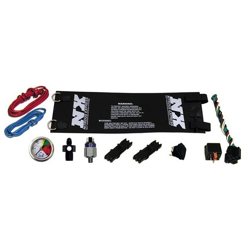 Nitrous Express Bottle Heater, Heavy Duty Fully Automatic (6AN) W/ Nitrous Gauge