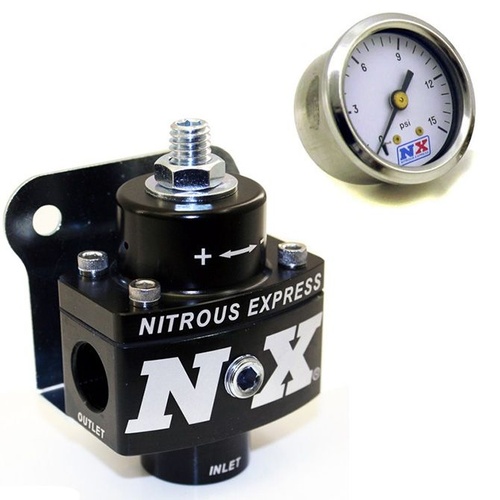Nitrous Express Fuel Pressure Regulator, Non Bypass, W/Fuel Pressure Gauge