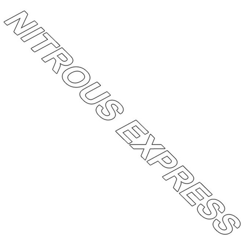 Nitrous Express Nx Windshield Decal, 40" X 3