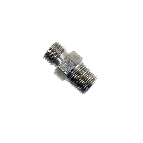 Nitrous Express Fitting, Straight, -3 AN Male to 1/8 in. NPT Male, Modified for Jet, Each