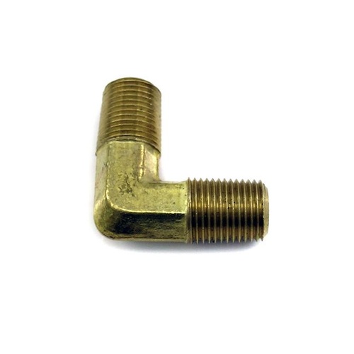 Nitrous Express Fitting, Adapter, Male Union Connector, 1/8 NPT x 1/8 NPT 90°