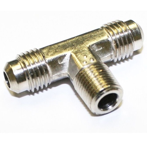 Nitrous Express Fitting, Adapter, Male To Run T, -4 AN x 1/8 NPT