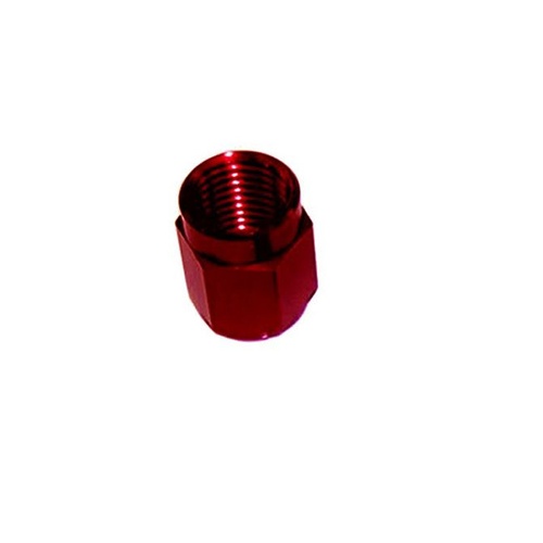 Nitrous Express Adapter Fitting; Pipe Fitting; B-Nut; -3 AN; Red