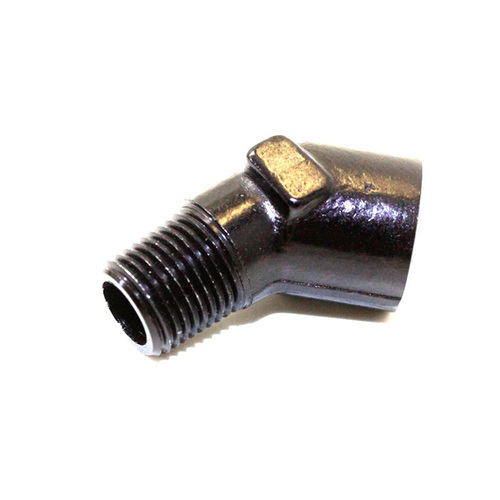 Nitrous Express Adapter, Aluminum, Anodized, Female 1/8 MPT x 1/8 FPT 45°