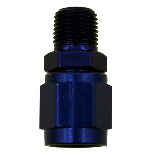 Nitrous Express Adapter, Aluminum, Anodized, Female -4 AN to Male 1/8 in. NPT, Each