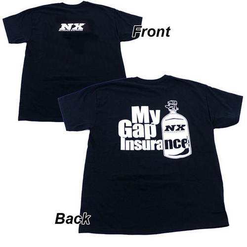 Nitrous Express T-Shirt, Large Black Gap Insurance T-Shirt, NX