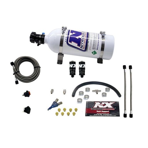 Nitrous Express Hitman Efi Single Nozzle Piranha System (35-50-75Hp ) w/ 5LB Bottle, Kit