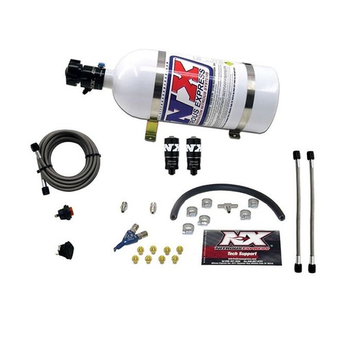 Nitrous Express Hitman Efi Single Nozzle Piranha System (35-50-75Hp ) w/ 10LB Bottle, Kit