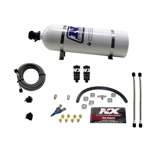 Nitrous Express Hitman Efi Single Nozzle Piranha System (35-50-75Hp ) w/ 15LB Bottle, Kit