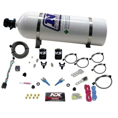 Nitrous Express Ford Efi Dual Nozzle (100-300Hp) w/ 15LB Bottle , Kit