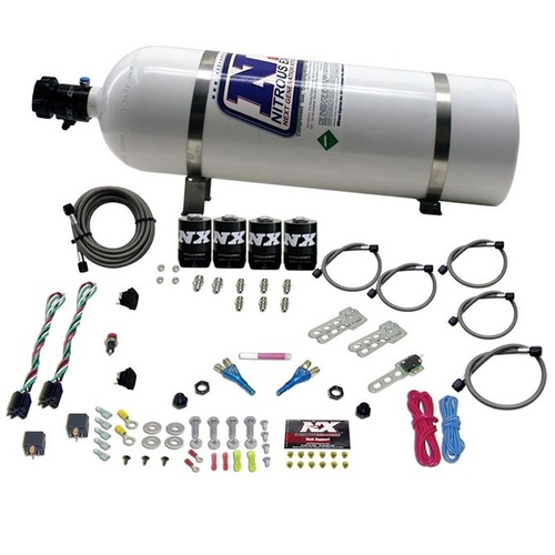 Nitrous Express Gm Efi Dual Stage (50-150Hp X 2) w/ 15LB Bottle, Kit