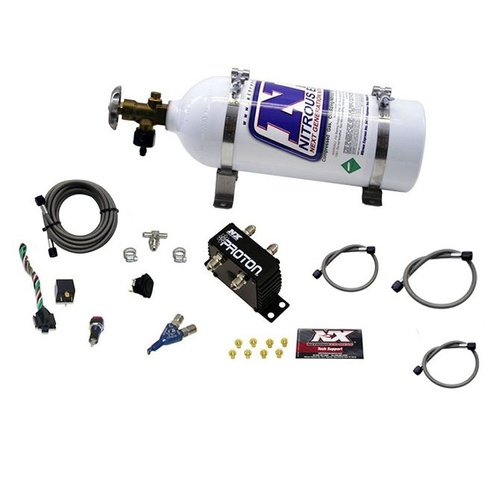Nitrous Express Proton, 35-50-75 Hp, Universal, Push-Button Activation, 5Lb Bottle, Kit