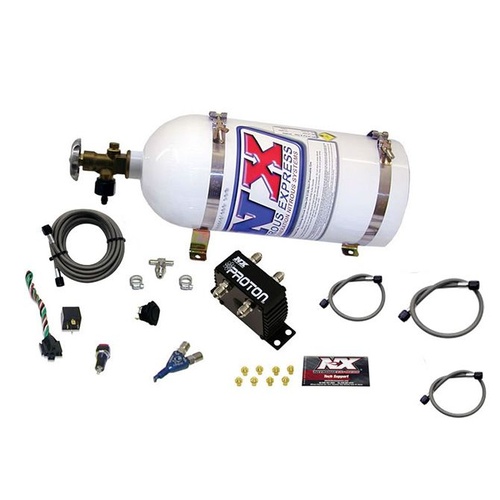 Nitrous Express Proton, 35-50-75 Hp, Universal, Push-Button Activation, 10Lb Bottle, Kit