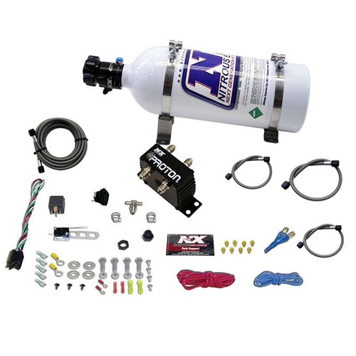 Nitrous Express Proton Plus, 35-50-75-100-125, 150 Hp, Universal, Push-Button Activation, 5Lb Bottle, Kit