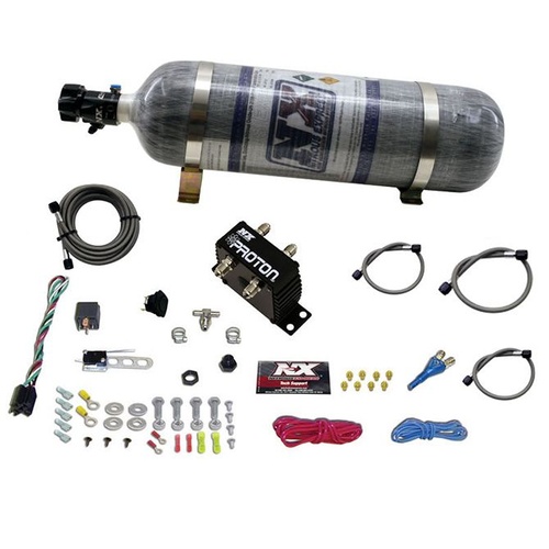 Nitrous Express Proton Plus, 35-50-75-100-125, 150 Hp, Universal, Push-Button Activation, 12Lb Bottle, Kit