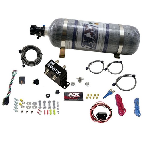 Nitrous Express Proton Fly By Wire, 35-50-75-100-125, 150 Hp, Universal, TPS Activation, 12Lb Bottle, Kit