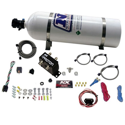 Nitrous Express Proton Fly By Wire, 35-50-75-100-125, 150 Hp, Universal, TPS Activation, 15Lb Bottle, Kit