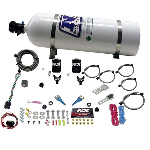 Nitrous Express Nissan/Infinity, Dual Nozzle, 35-150 Hp, 15Lb Bottle, Kit