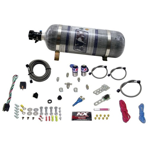 Nitrous Express Sub-C, Unviersal, Efi, 25-35-50 Hp, Single Nozzle, 12Lb Bottle, Kit