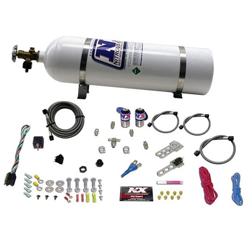 Nitrous Express Sub-C, Unviersal, Efi, 25-35-50 Hp, Single Nozzle, 15Lb Bottle, Kit