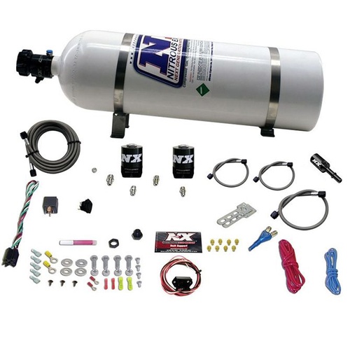 Nitrous Express Hemi/Srt8, Single Nozzle, Fly-By-Wire, 35-150 Hp, 15Lb Bottle, Kit