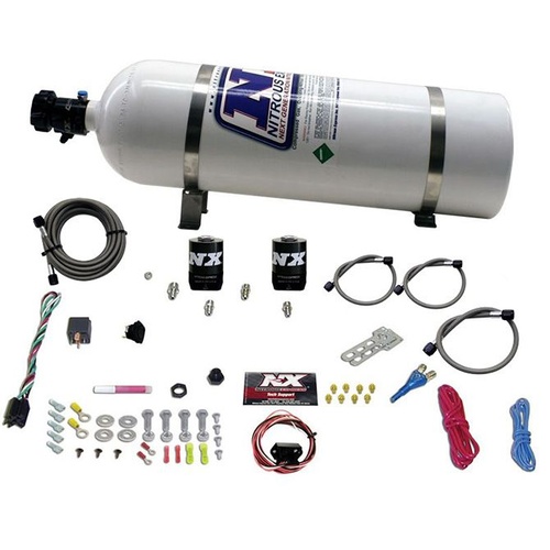 Nitrous Express Universal, Fly By Wire, Single Nozzle, TPS Switch, 150 Hp, 15Lb Bottle, Kit 